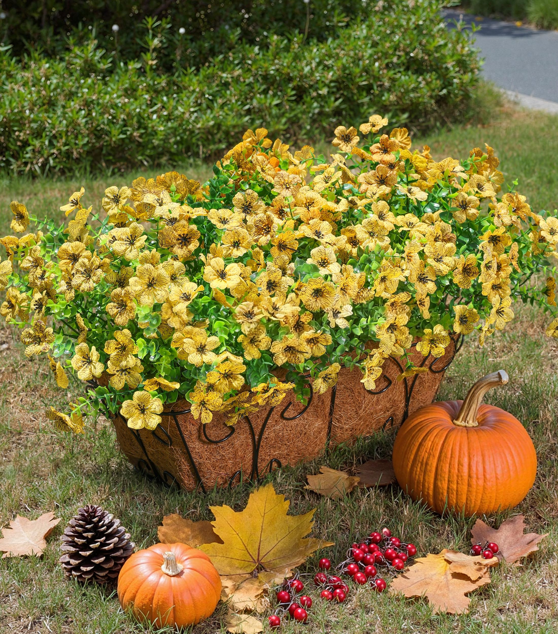 Amazon.com: florisso Artificial Flowers for Outdoors Daisy 12